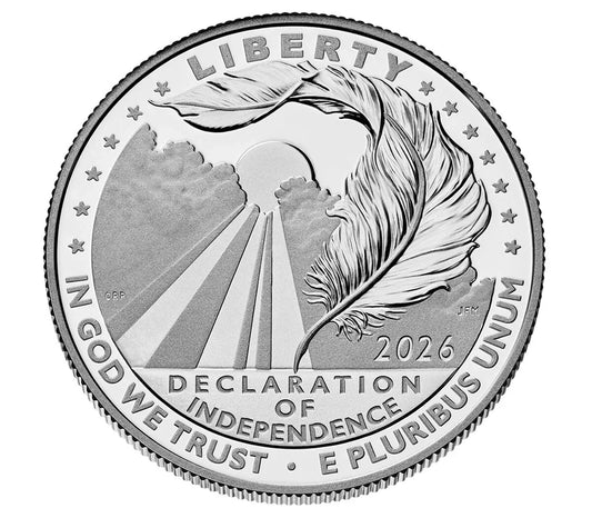 Charters of Freedom 2026 Platinum Coin - Declaration of Independence